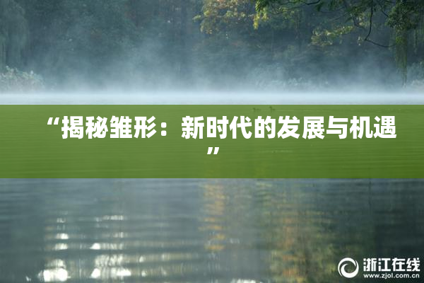 “揭秘雏形：新时代的发展与机遇”