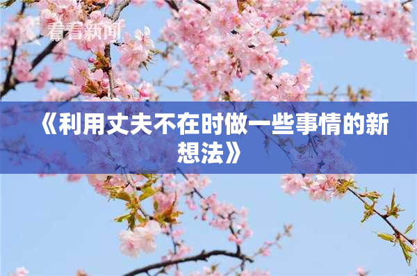 《利用丈夫不在时做一些事情的新想法》