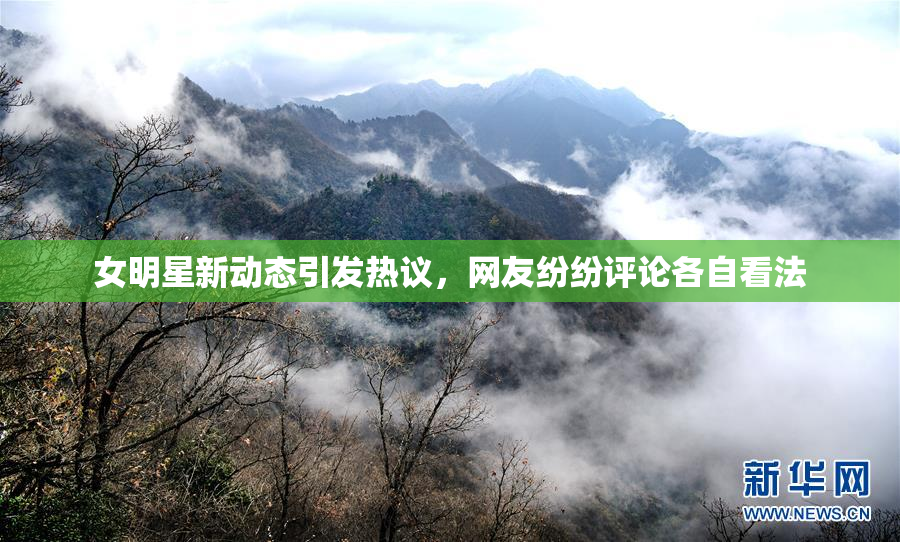 女明星新动态引发热议，网友纷纷评论各自看法
