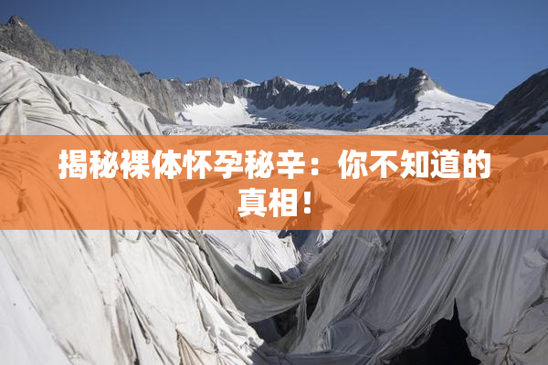 揭秘裸体怀孕秘辛：你不知道的真相！