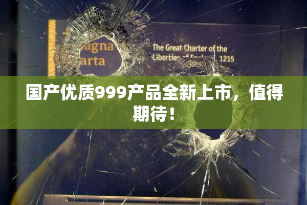 国产优质999产品全新上市，值得期待！