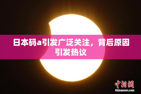 日本码a引发广泛关注，背后原因引发热议