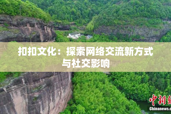 扣扣文化：探索网络交流新方式与社交影响