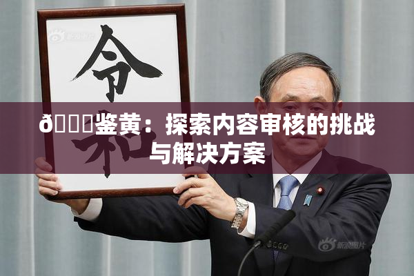 🔞鉴黄：探索内容审核的挑战与解决方案