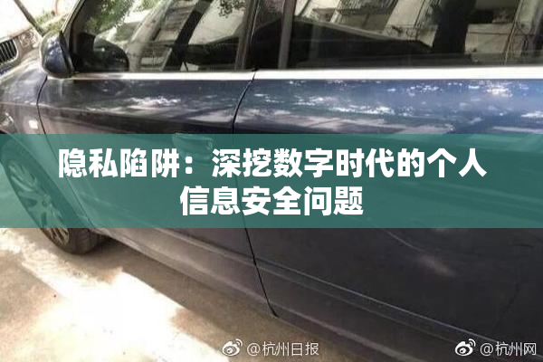 隐私陷阱：深挖数字时代的个人信息安全问题