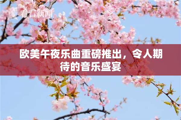 欧美午夜乐曲重磅推出，令人期待的音乐盛宴