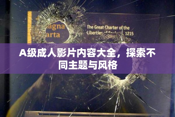 A级成人影片内容大全，探索不同主题与风格