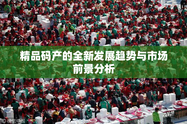精品码产的全新发展趋势与市场前景分析