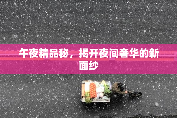 午夜精品秘，揭开夜间奢华的新面纱