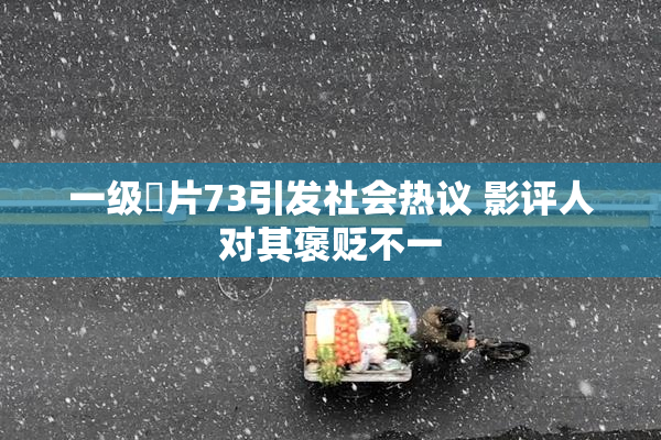一级婬片73引发社会热议 影评人对其褒贬不一