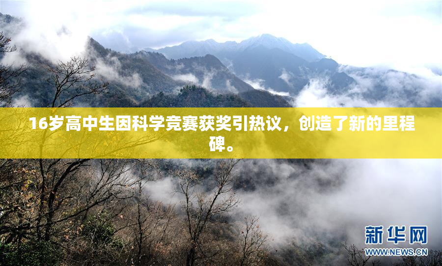 16岁高中生因科学竞赛获奖引热议，创造了新的里程碑。