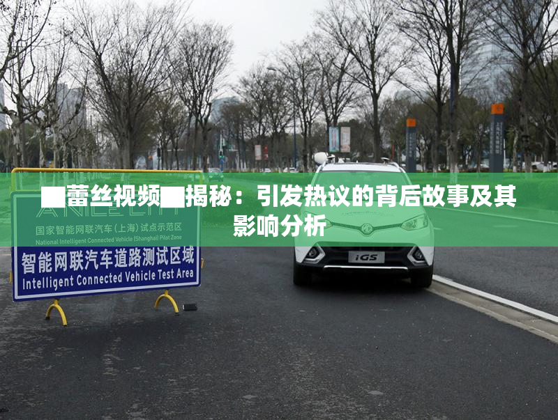 ▇蕾丝视频▇揭秘：引发热议的背后故事及其影响分析