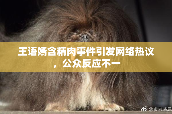 王语嫣含精肉事件引发网络热议，公众反应不一