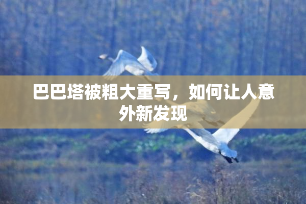 巴巴塔被粗大重写，如何让人意外新发现