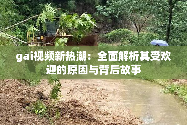 gai视频新热潮：全面解析其受欢迎的原因与背后故事