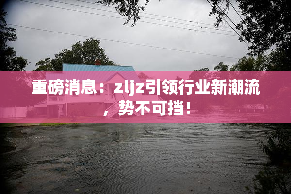 重磅消息：zljz引领行业新潮流，势不可挡！