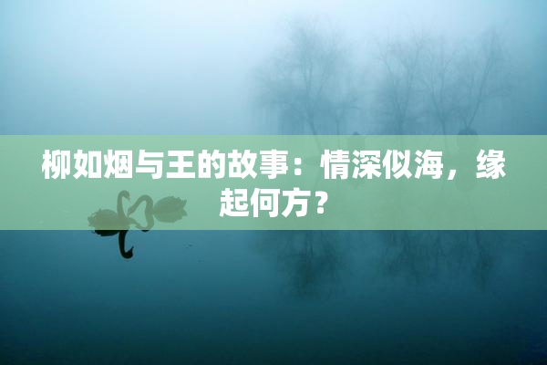 柳如烟与王的故事：情深似海，缘起何方？