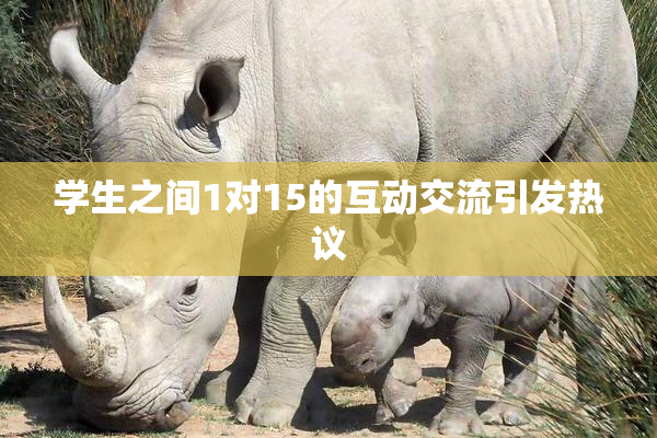 学生之间1对15的互动交流引发热议