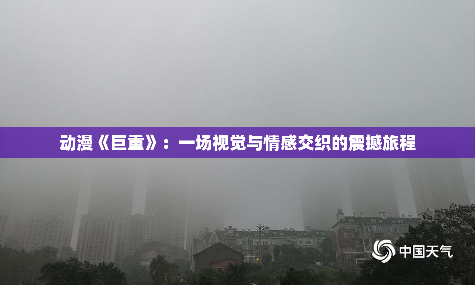 动漫《巨重》：一场视觉与情感交织的震撼旅程