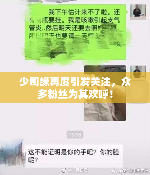 少司缘再度引发关注，众多粉丝为其欢呼！