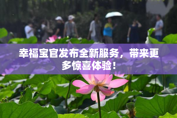 幸福宝官发布全新服务，带来更多惊喜体验！