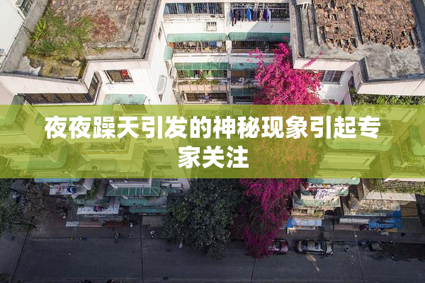 夜夜躁天引发的神秘现象引起专家关注