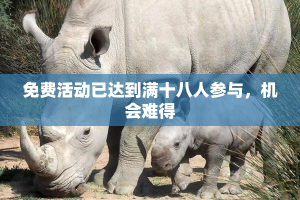 免费活动已达到满十八人参与，机会难得
