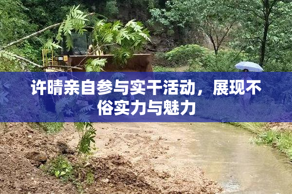 许晴亲自参与实干活动，展现不俗实力与魅力