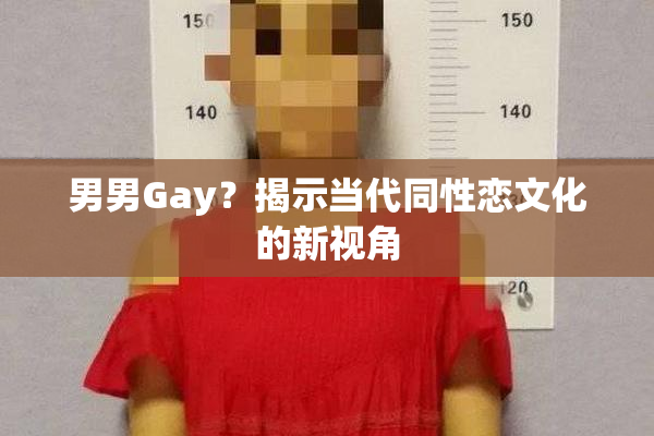男男Gay？揭示当代同性恋文化的新视角