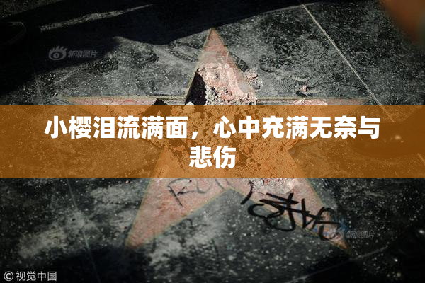 小樱泪流满面，心中充满无奈与悲伤