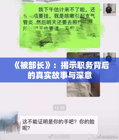 《被部长》：揭示职务背后的真实故事与深意