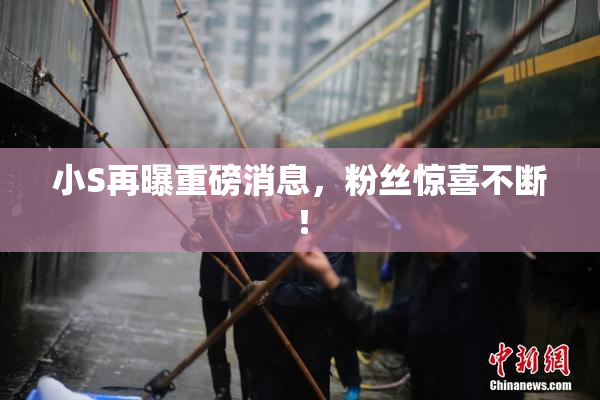小S再曝重磅消息，粉丝惊喜不断！