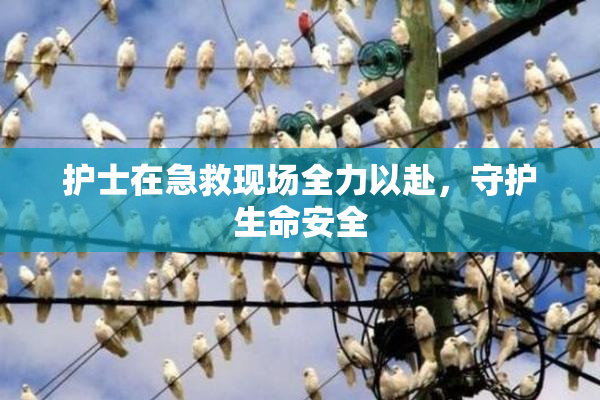 护士在急救现场全力以赴，守护生命安全
