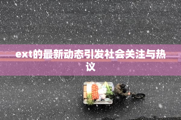 ext的最新动态引发社会关注与热议