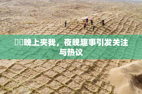 妺妺晚上夹我，夜晚趣事引发关注与热议