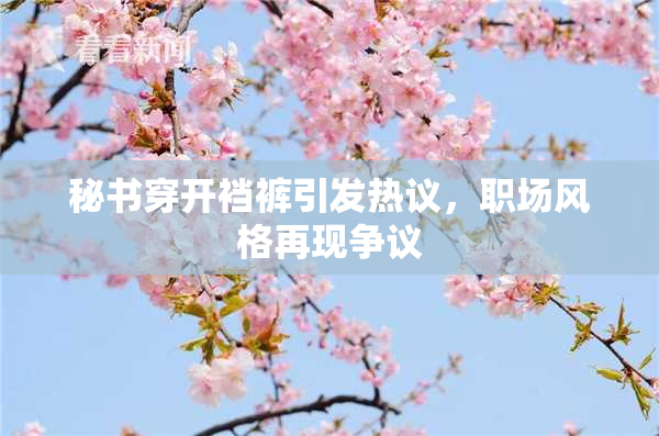 秘书穿开裆裤引发热议，职场风格再现争议