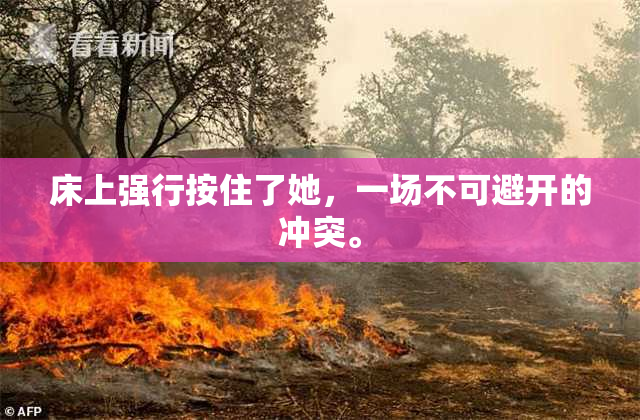 床上强行按住了她，一场不可避开的冲突。