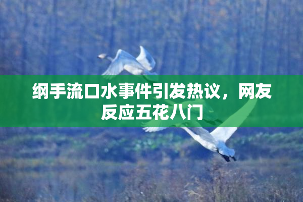 纲手流口水事件引发热议，网友反应五花八门
