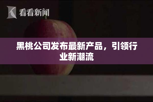黑桃公司发布最新产品，引领行业新潮流
