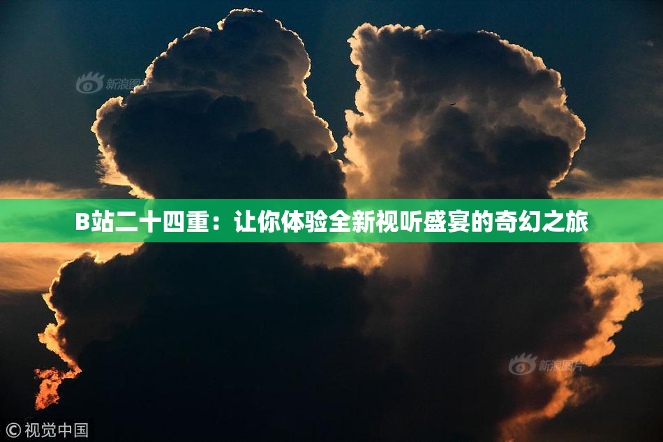 B站二十四重：让你体验全新视听盛宴的奇幻之旅