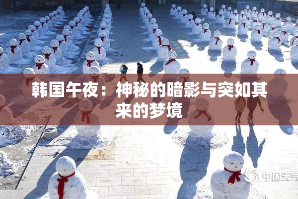 韩国午夜：神秘的暗影与突如其来的梦境