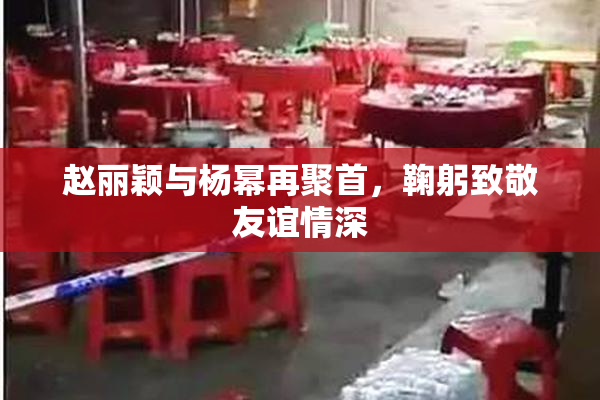 赵丽颖与杨幂再聚首，鞠躬致敬友谊情深