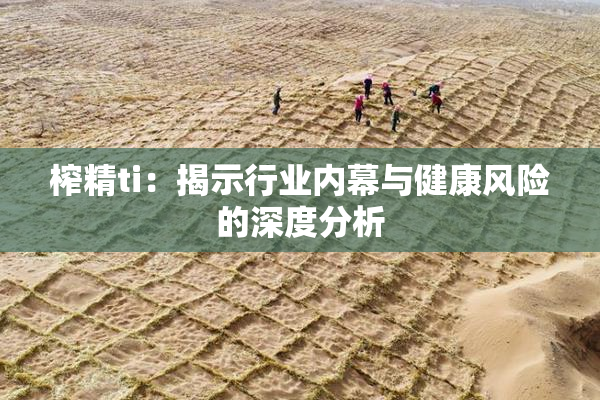 榨精ti：揭示行业内幕与健康风险的深度分析