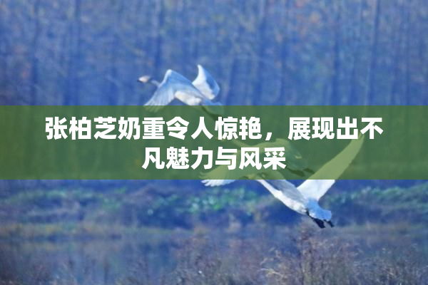 张柏芝奶重令人惊艳，展现出不凡魅力与风采