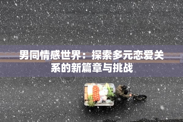 男同情感世界：探索多元恋爱关系的新篇章与挑战