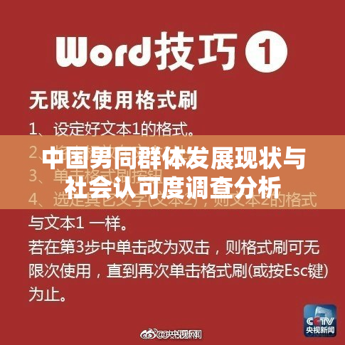 中国男同群体发展现状与社会认可度调查分析