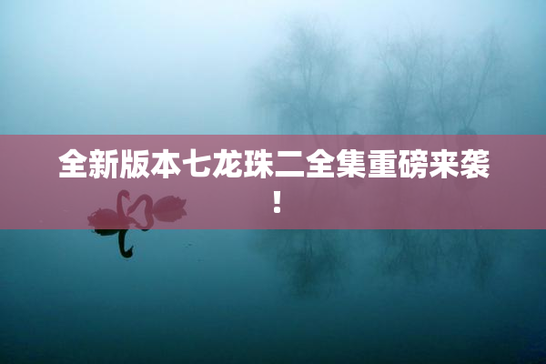 全新版本七龙珠二全集重磅来袭！