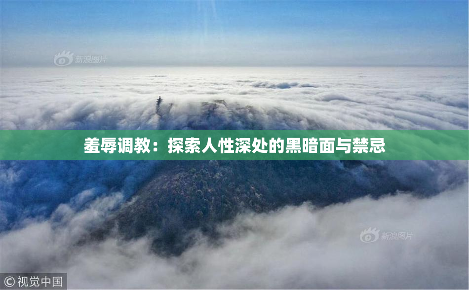 羞辱调教：探索人性深处的黑暗面与禁忌
