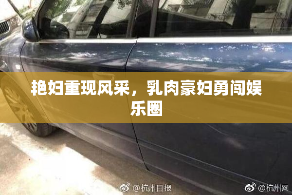 艳妇重现风采，乳肉豪妇勇闯娱乐圈