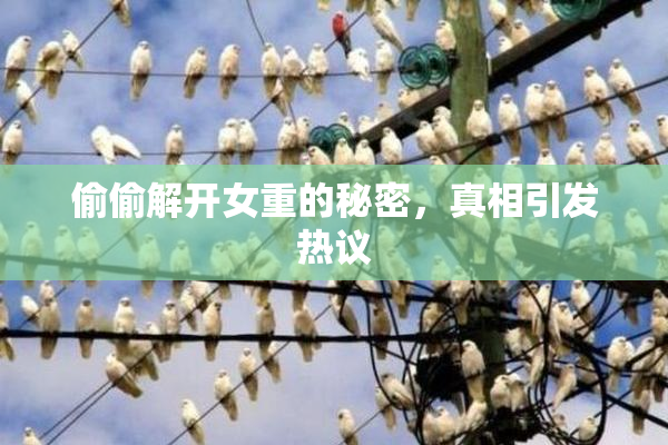 偷偷解开女重的秘密，真相引发热议